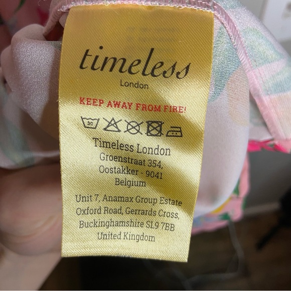 Floral Midi Dress in Pink and Orange - Picture 13 of 14